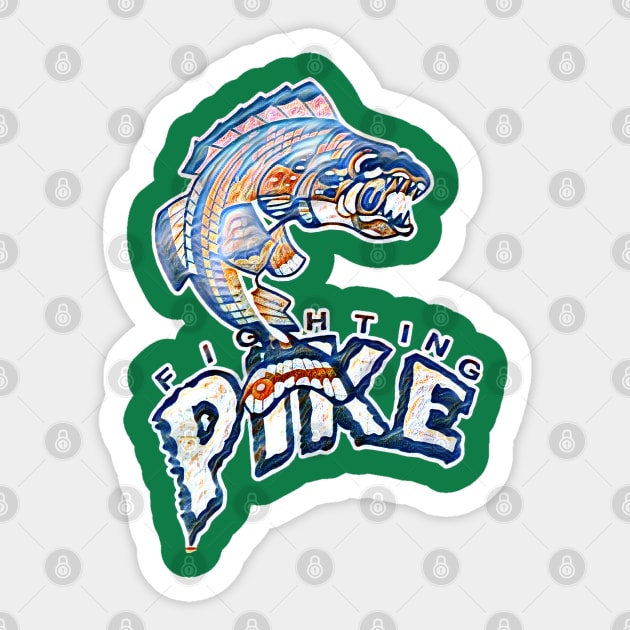 Minnesota Fighting Pike Football Sticker by Kitta’s Shop